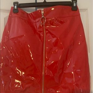 Leather skirt